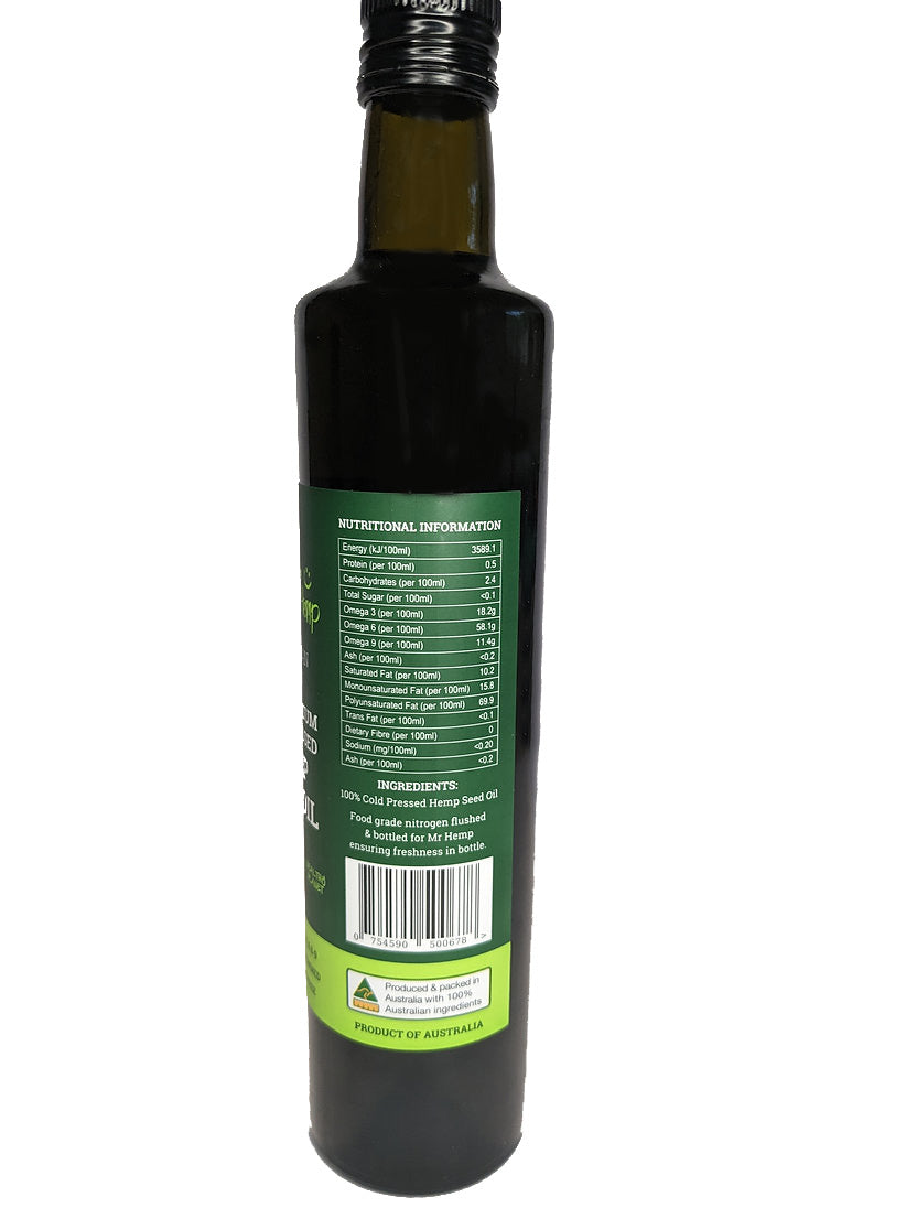 Tasmanian Hemp Seed Oil (500ml)