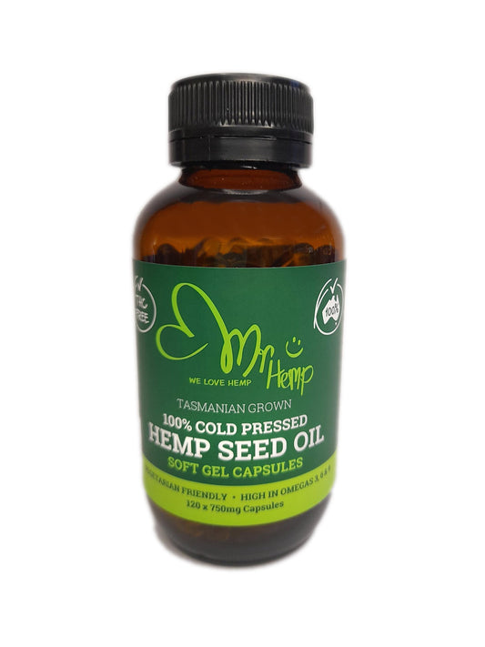 Hemp Seed Oil soft gel capsules