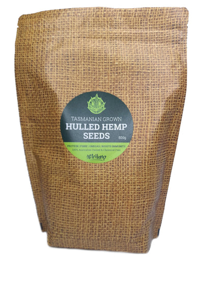 100% Natural Hulled Hemp Seeds (500g)