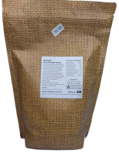 100% Natural Hulled Hemp Seeds (500g)